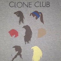 Orphan Black Grey Clone Club Hair Silhouettes Extr Large Xl Childs Top Tee Shirt - £8.33 GBP