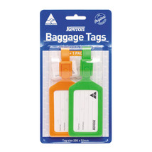 Kevron Baggage Tags with Bonus Key Tag (2pk) - $15.81