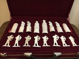 Handmade, Chess Pieces, Carved Camel Bones, Chess Set, Hand Carving, Game Board - £454.41 GBP