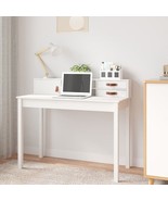  Desk White Solid pine wood, faux leather (100% polyurethane) - $3,920.30 MXN