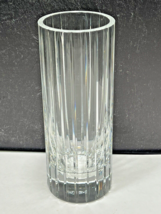 Baccarat Crystal HARMONIE Vertical Cuts Cylinder Flower Vase  7 7/8&quot; - £110.31 GBP
