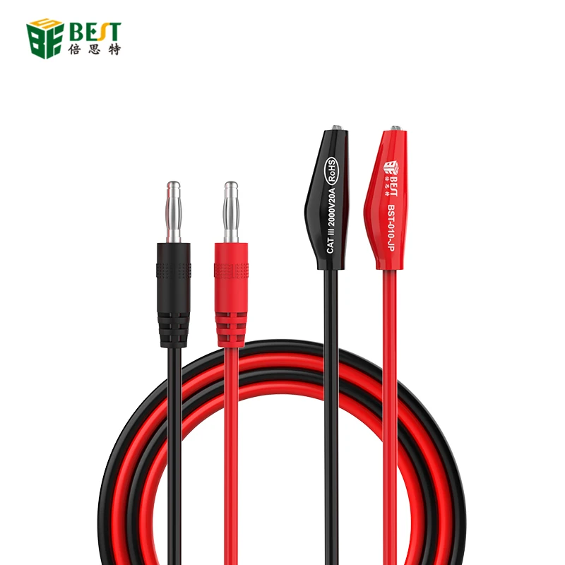 BST-050-JP 2000V 20A Superconducting  Clip Test Lead  Clip Lab Test Cable with s - £46.58 GBP