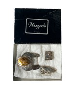 Vintage  Wage&#39;s Silver Overlay PCQHA Trophy Belt Buckle Hansen Dam End T... - $1,889.61 MXN