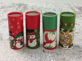 4 Vintage 1980s Hallmark Happy The Snowman Christmas Barrel Matches Unus... - £11.69 GBP