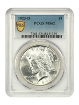 1923-D $1 PCGS MS62 - $168.05