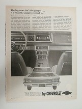 1966 Vintage Print Ad &#39;66 Impala by Chevrolet Chevy Turbo Jet V8 Car - $8.00