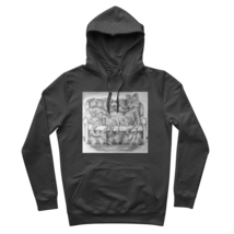 Tiger on a Couch Premium Adult Hoodie - £37.55 GBP