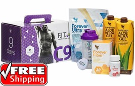 Clean 9 Detox Forever Living 9 Day Weight Loss Chocolate Aloe Vera Fiber... - $90.87