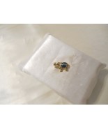 Charter Club 1-1/4” Gold Tone Crystal Blue &amp; Green Enameled Elephant Pin... - $164.31 MXN