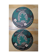 (2) Ales &amp; Lagers Bullfrog Brewery Beer Coasters 4&quot; dia. Williamsport, PA. - $18.99 CAD