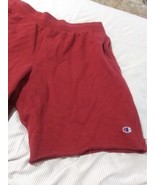 Champion Sweat Shorts Men&#39;s XL Maroon Elastic Waist - $14.01