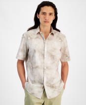 Alfani Men&#39;s Regular-Fit Stretch Watercolor Petal-Print Poplin Shirt Mul... - $17.99