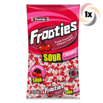 1x Bag Tootsie Frooties Sour Cherry Flavor Gluten Free Chewy Candy | 360... - $20.39