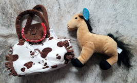 Plush Pony Purse!  Great for Kids!  Cow print purse with Buckskin Horse Plush image 3
