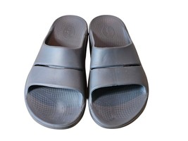 Oofos OOahh Sandals Men 12 Women 14 Slate Sports Recovery Slides Slip On... - $32.57 CAD
