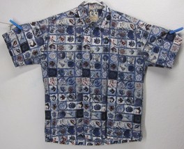 Kahala John Severson Men&#39;s (L) Button Down Cotton Aloha Hawaiian Shirt Usa - £29.00 GBP