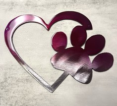 Heart for My Pet Fuchsia Tinged Home Wall Decor 6&quot; x 8&quot; - £14.17 GBP