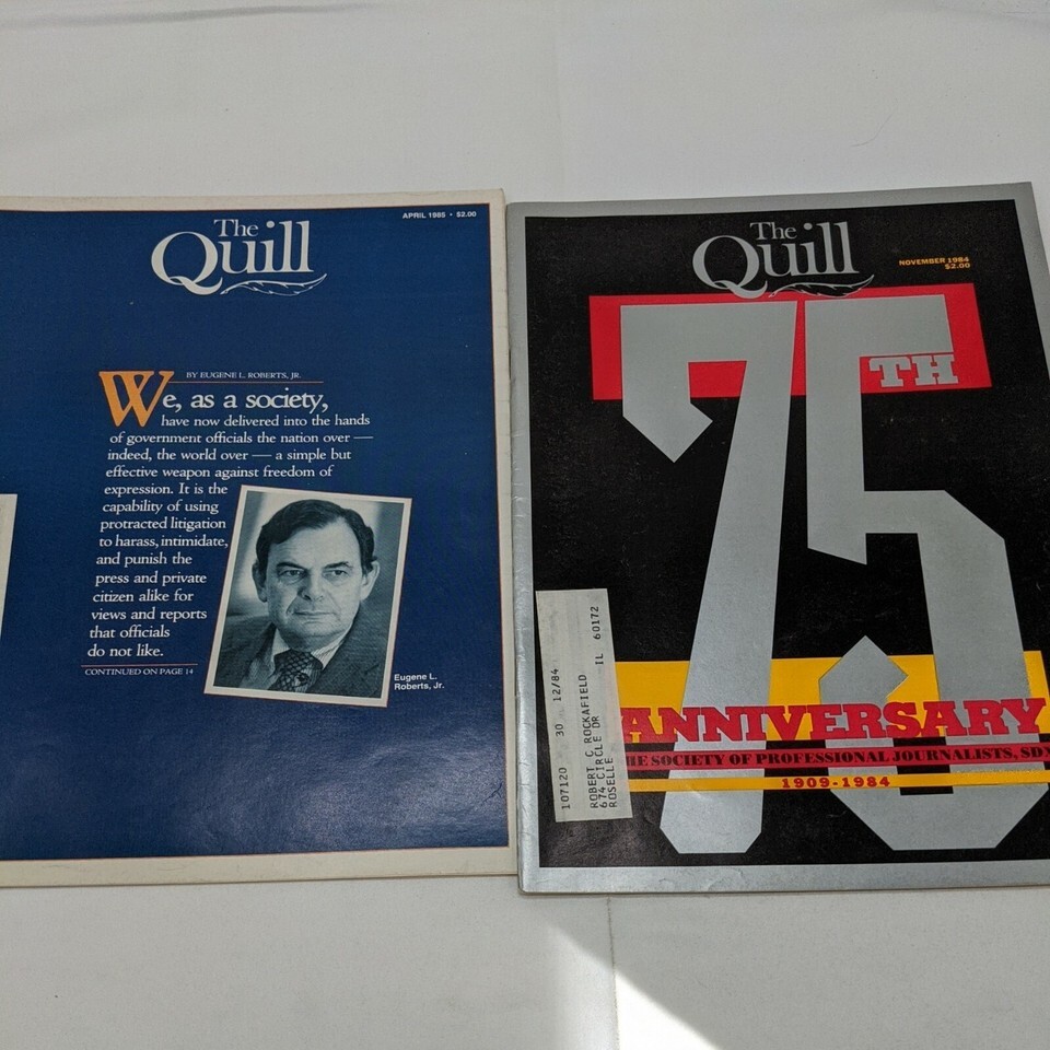 Lot Of (2) The Quill Magazine April 1985 November 1984 The Society Of Jo... - $9.66 CAD