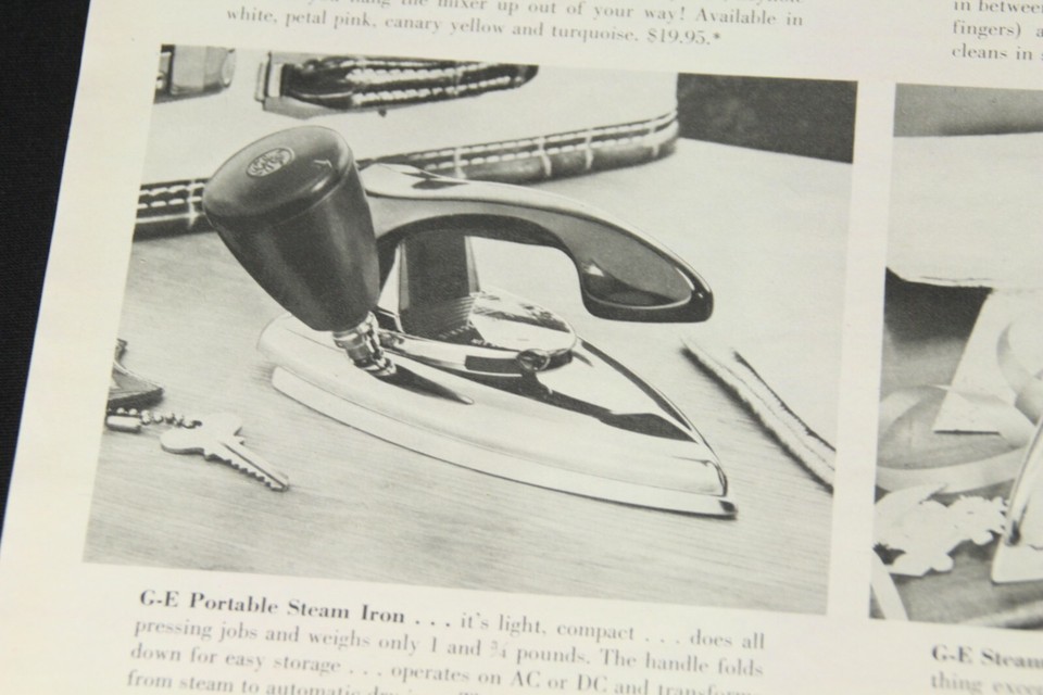 General Electric GE Vintage Print Ad 1955 Double Page Kitchen Appliances Item image 7