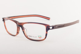 Tag Heuer 7605 002 TRACK Brown Orange Eyeglasses TH7605-002 56mm - £170.68 GBP