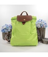 Longchamp Green Light Le Pliage Nylon Folding Backpack Bag NWT - $138.11