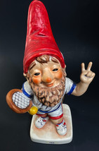 Goebel Gnome Co-Boy 17531-17 TMK 6 1979 Ted the Tennis Player 7" Figurine - $25.95