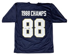 Lou Holtz Autograph Signed Notre Dame National Champions 1988 Jersey Jsa Cert - $149.99