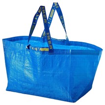 1 Ikea Large Blue Bag Shopping Grocery Laundry Storage Tote Bags Strong Frakta - £7.77 GBP
