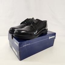 Bates Footwear Men&#39;s Durashocks US Size 9 Dress Shoes Black Hi-Gloss New w Box - £38.52 GBP