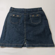 Christopher & Banks RN#55826 Women's Blue Cotton Blend Denim Skirt Size 14 image 15