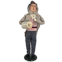 Byers Choice Man Caroler 1989 With Sheet Music Gray Coat Green Pants and... - £30.92 GBP