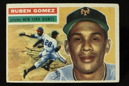 Vintage Baseball Card Topps 1956 #9 Ruben Gomez Pitcher New York Giants - £8.97 GBP