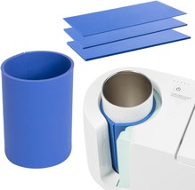 PYD Life 9.8 x 4.7 Inch Silicone Sublimation Mug Tumbler Wrap Blue Inser... - $27.97