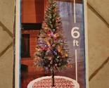6 Foot Pre-Lit Virginia Pine Christmas Tree Multi Lights - $39.59