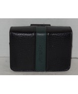 Fuji Finepix Camera Case Black Leather Semi Hard Protective Padded Lined - $15.45