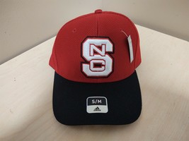 New Adidas N.C. State Wolfpack Fitted Hat Size Small/Medium S/M Red M845Z - £7.59 GBP