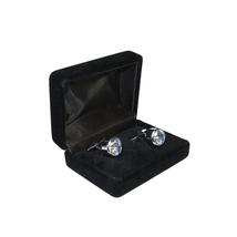 Men J.Valintin Cufflinks by Vitorofolo for French Cuff Shirt V35-10 Silver Stone image 3