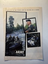 1996 U.S. Army - Inflatable Boats Assault Team - &quot;Be A Leader&quot; - Print Ad Photo - £7.77 GBP