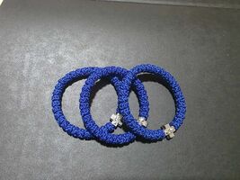 Blue 33 knot komboskini, handmade Christian bracelet, Orthodox brojanica - $7.49