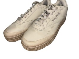 Reebok Women&#39;s Club C Double Geo Sneakers Stucco/Modern Beige Size 7.5 M... - $24.63