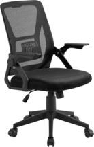 Vecelo Mid-Back Swivel Ergonomic Office Chair With Adjustable Arms,, Jet... - $79.94