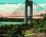 Vtg Postcard George Washington Bridge New York NY - Manhattan Card Publi... - $3.91