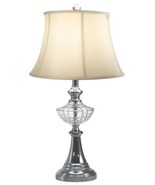 Table Lamp DALE TIFFANY AVERY Flared Shade Flange Base Urn 1-Light Polished - £150.63 GBP
