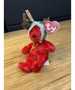 Ty Jingle Babies 2002 Holiday Teddy Hanging Ornament Plush Christmas KG JD - $183.87 MXN