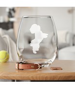 Standing Shih Tzu Etched Glasses - Wine, Champagne, Pint Glasses, Shot G... - $24.99+