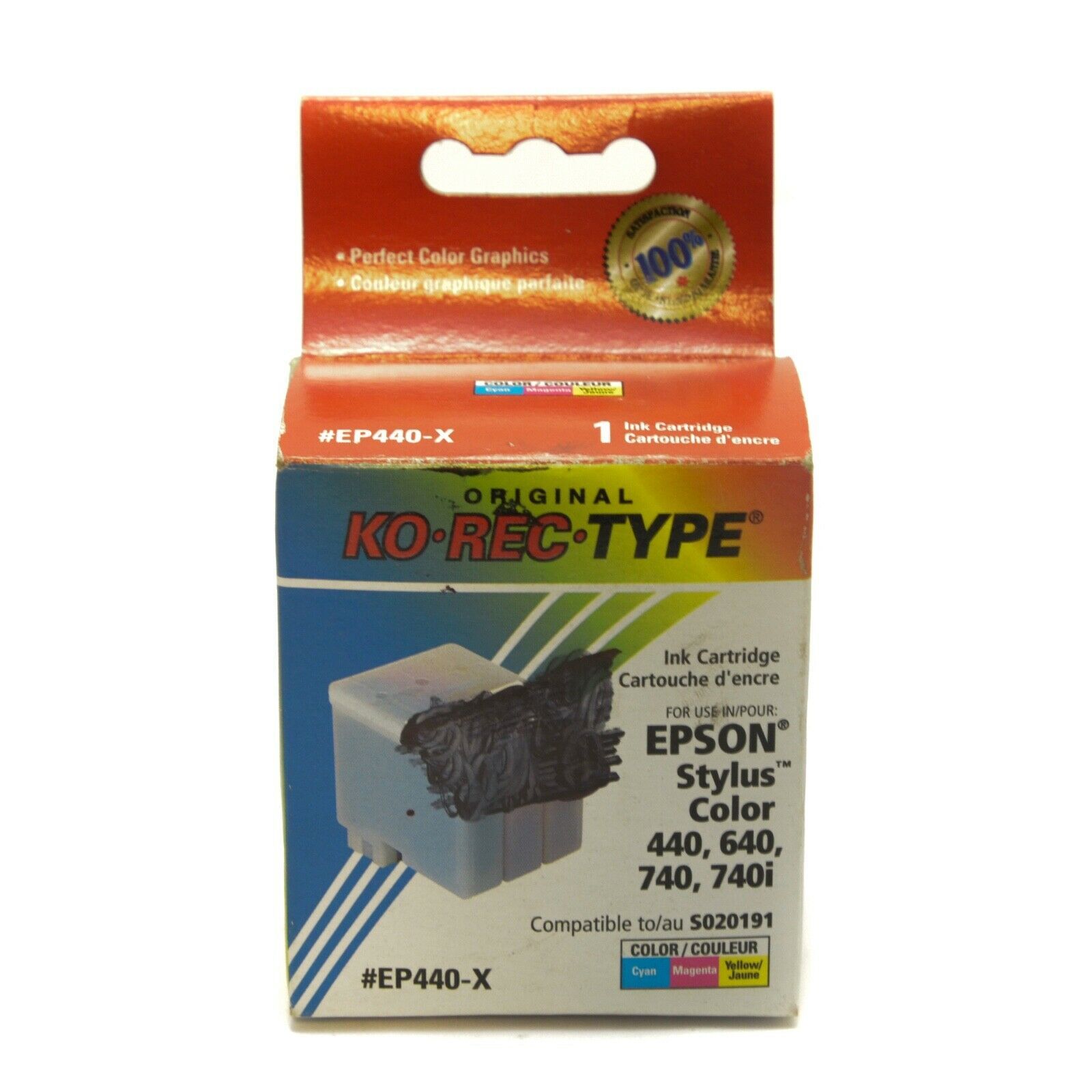 Primary image for KO.REC.TYPE Epson Color Cartridge 440 640 740 Compatible to S020191 #EP440-X