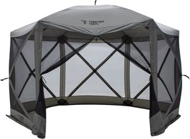 This Is An 8-Person, Slate-Grey, 124&quot;-By-124&quot; Easy Pop Up Screen Tent Th... - $175.92