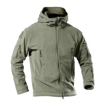 Winter Fleece  Jackets Men  Warm Outdoor  Soft  Hooded Coats Mens Hi Army Combat - £67.85 GBP