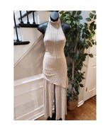 SHEIN 2 Piece Halter Top &amp; Pants Set Womens 6 Wide Leg Rib Knit Asymmetr... - $61.13 CAD