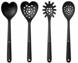 Set of 4 Kitchen Tool Set Heart Shaped Spatula Spoon Ladle Spaghetti Server - $19.79